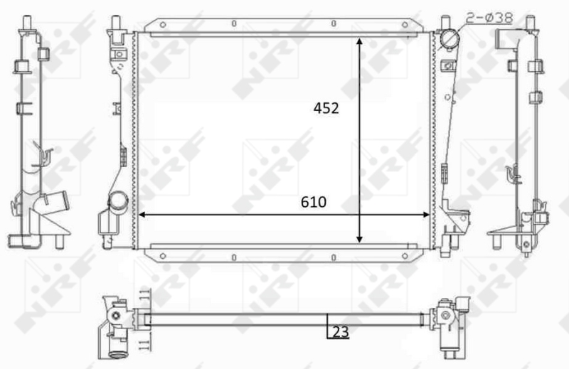 NRF Radiateur 59050