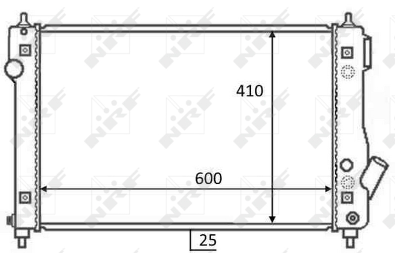 NRF Radiateur 59054