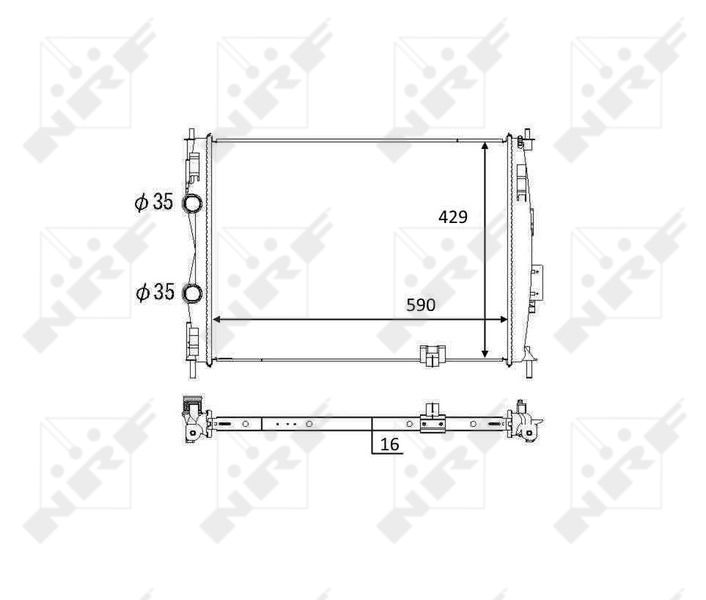 NRF Radiateur 59061