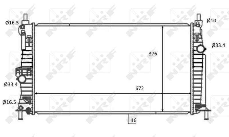 NRF Radiateur 59068