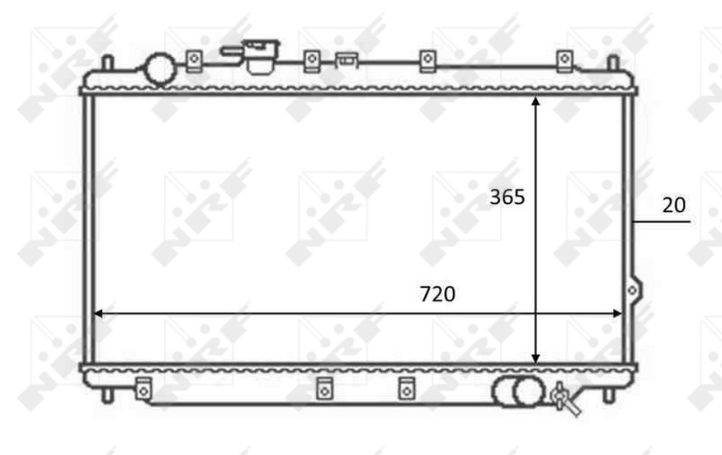 NRF Radiateur 59082