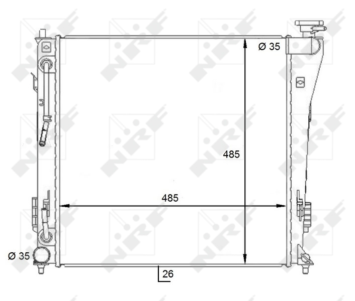 NRF Radiateur 59087