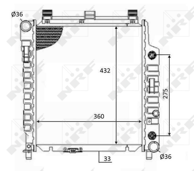 NRF Radiateur 59102