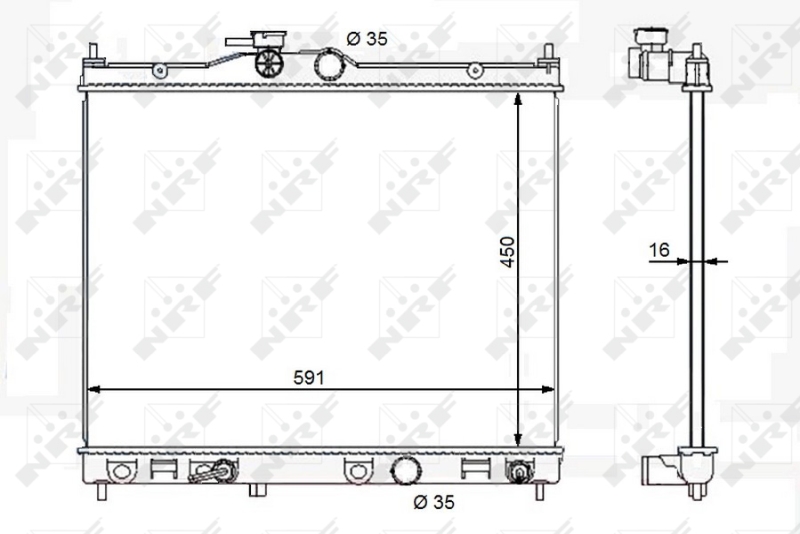 NRF Radiateur 59119