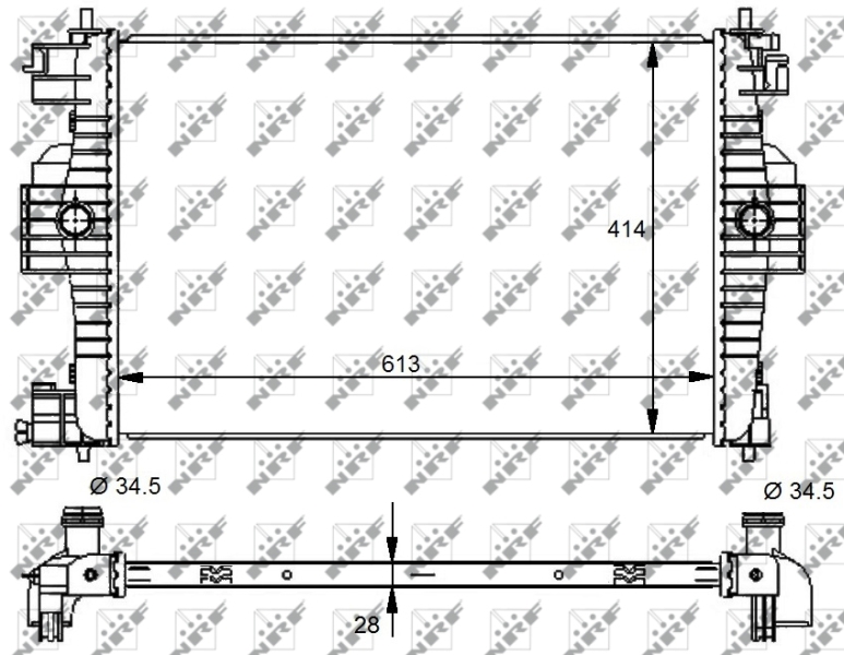 NRF Radiateur 59139