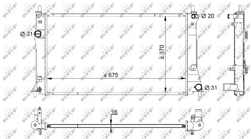 NRF Radiateur 59205