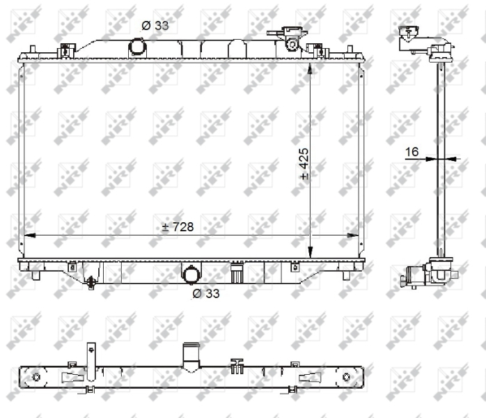 NRF Radiateur 59206