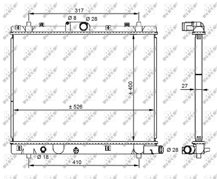 NRF Radiateur 59209