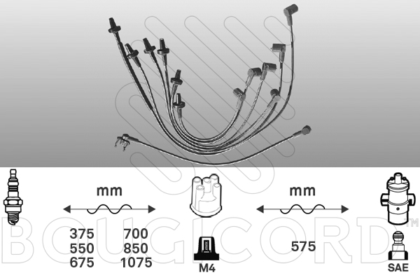 Bougicord Bougiekabelset 2413