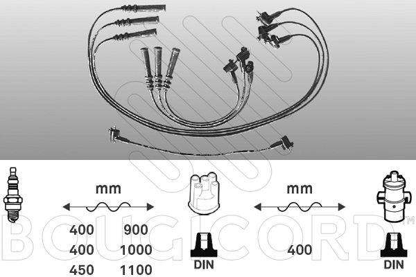 Bougicord Bougiekabelset 7195