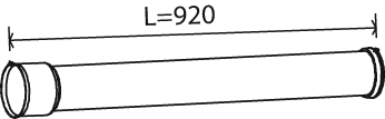 Dinex Uitlaatpijp 21105
