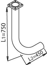Dinex Uitlaatpijp 21106