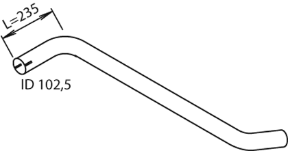 Dinex Uitlaatpijp 21608