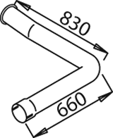 Dinex Uitlaatpijp 21648
