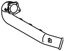 Dinex Uitlaatpijp 21656