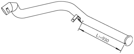 Dinex Uitlaatpijp 21734