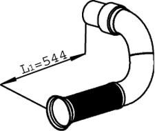 Dinex Uitlaatpijp 22110