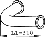 Dinex Uitlaatpijp 22135
