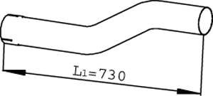 Dinex Uitlaatpijp 22145