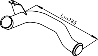 Dinex Uitlaatpijp 22179