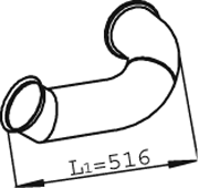 Dinex Uitlaatpijp 22275