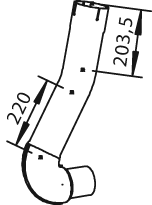 Dinex Uitlaatpijp 28161