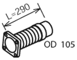 Dinex Uitlaatpijp 28216