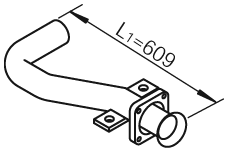 Dinex Uitlaatpijp 28243