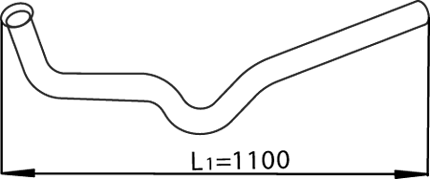 Dinex Uitlaatpijp 28255