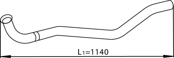Dinex Uitlaatpijp 28257
