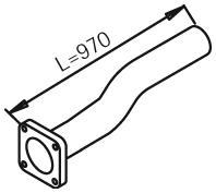 Dinex Uitlaatpijp 28258