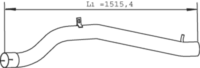 Dinex Uitlaatpijp 28503