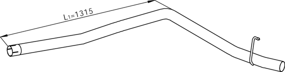 Dinex Uitlaatpijp 28609