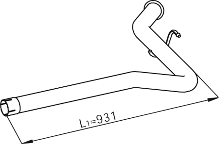Dinex Uitlaatpijp 28625