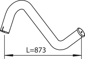 Dinex Uitlaatpijp 28641