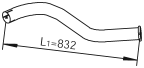 Dinex Uitlaatpijp 28655