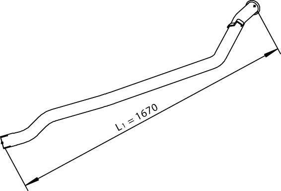 Dinex Uitlaatpijp 28735