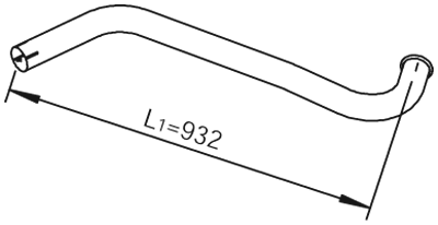 Dinex Uitlaatpijp 28749