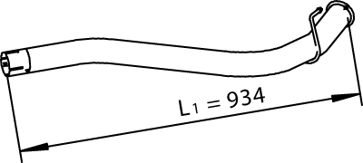 Dinex Uitlaatpijp 28782