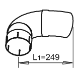 Dinex Uitlaatpijp 28797