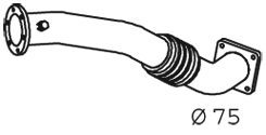 Dinex Uitlaatpijp 29147