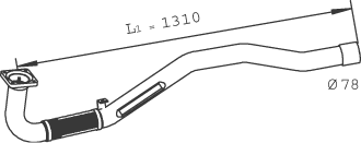 Dinex Uitlaatpijp 29174