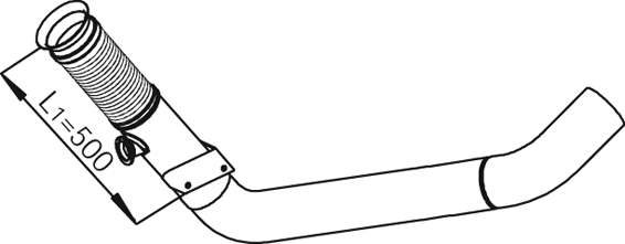 Dinex Uitlaatpijp 29295