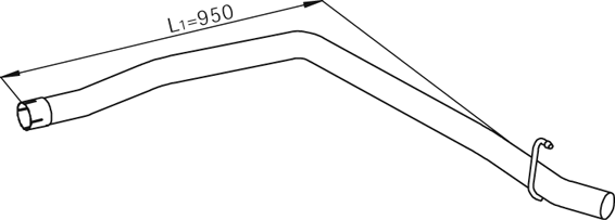 Dinex Uitlaatpijp 29623