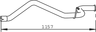 Dinex Uitlaatpijp 32501