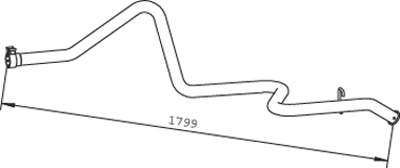 Dinex Uitlaatpijp 36608