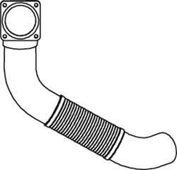 Dinex Uitlaatpijp 47134