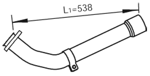 Dinex Uitlaatpijp 47261