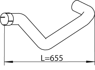 Dinex Uitlaatpijp 47526