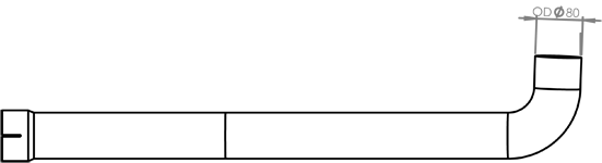 Dinex Uitlaatpijp 47544